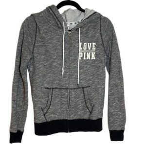 Victoria’s Secret Gray Love Pink Hoodie Small Excellent Preowned